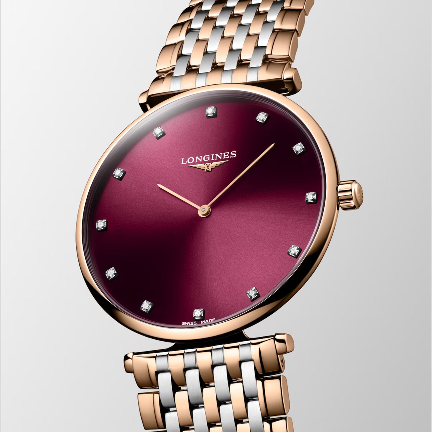 La Grande Classique De Women Quartz Red Dial Analog Stainless Steel Watch L48661687