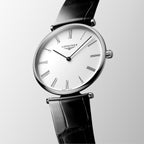 La Grande Classique De Women Quartz White Dial Analog Leather Watch L48664112