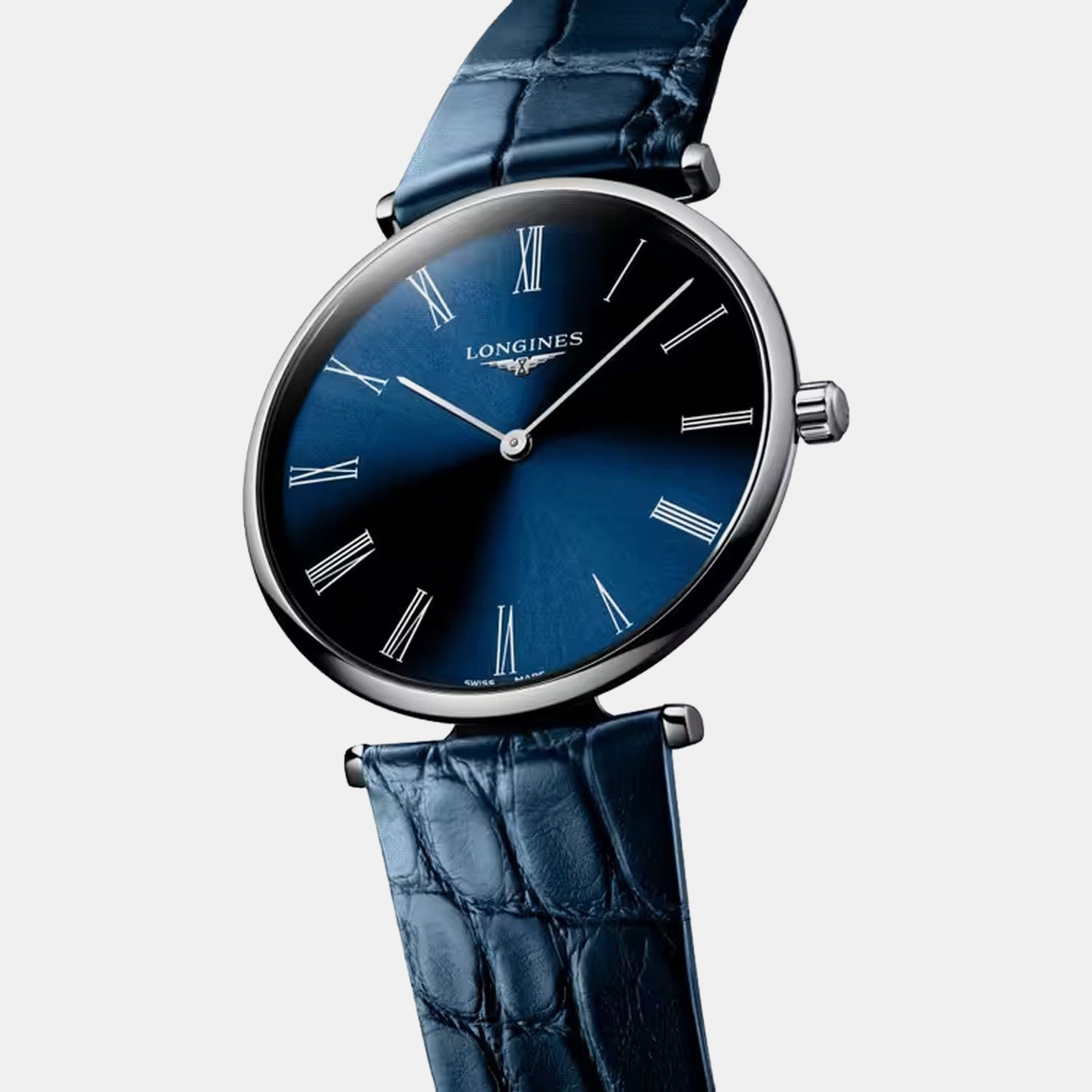 La Grande Classique De Women Quartz Blue Dial Analog Leather Watch L48664942