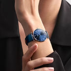 La Grande Classique De Women Quartz Blue Dial Analog Leather Watch L48664942