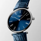 La Grande Classique De Women Quartz Blue Dial Analog Leather Watch L48664942