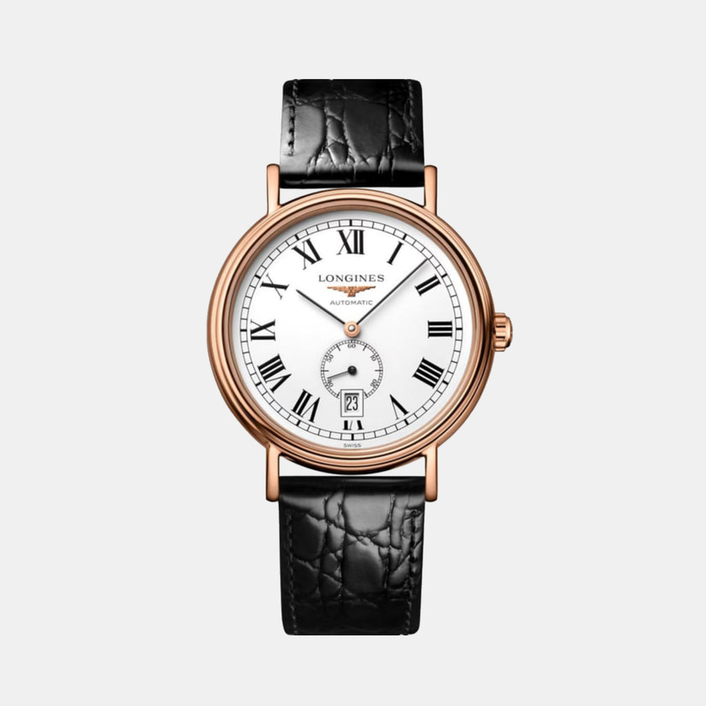 Men Automatic White Dial Analog Leather Watch L49041112