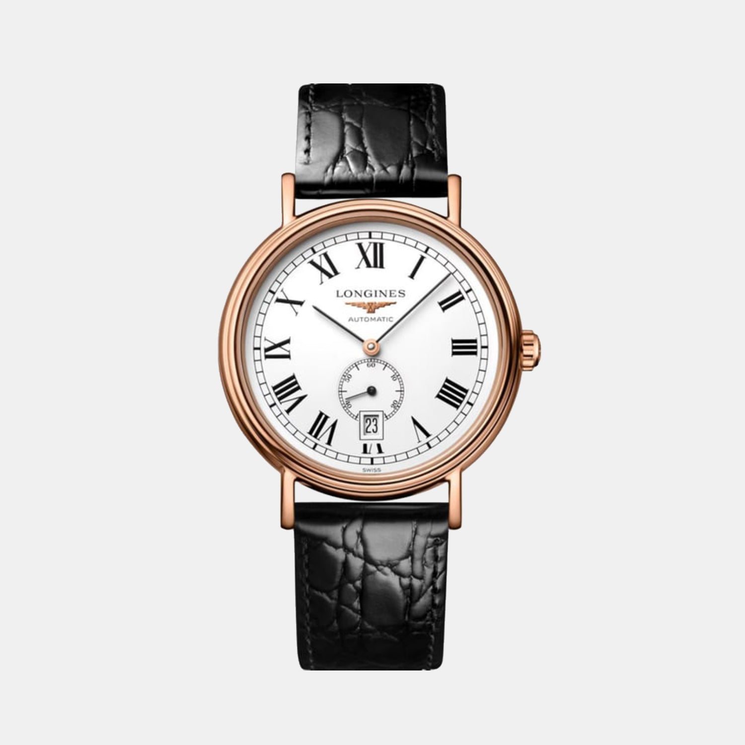 Men Automatic White Dial Analog Leather Watch L49041112