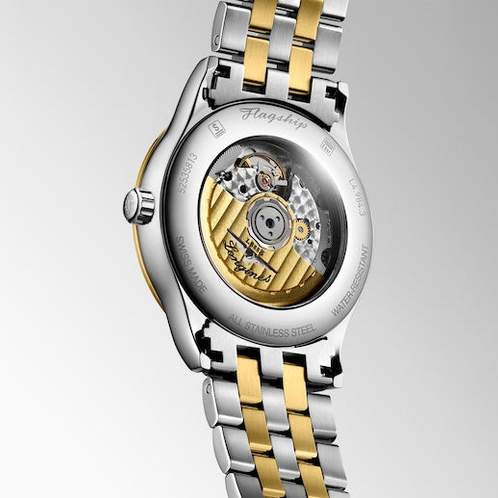 Flagship Classic Men Automatic Gold Dial Analog Stainless Steel Watch L49843387