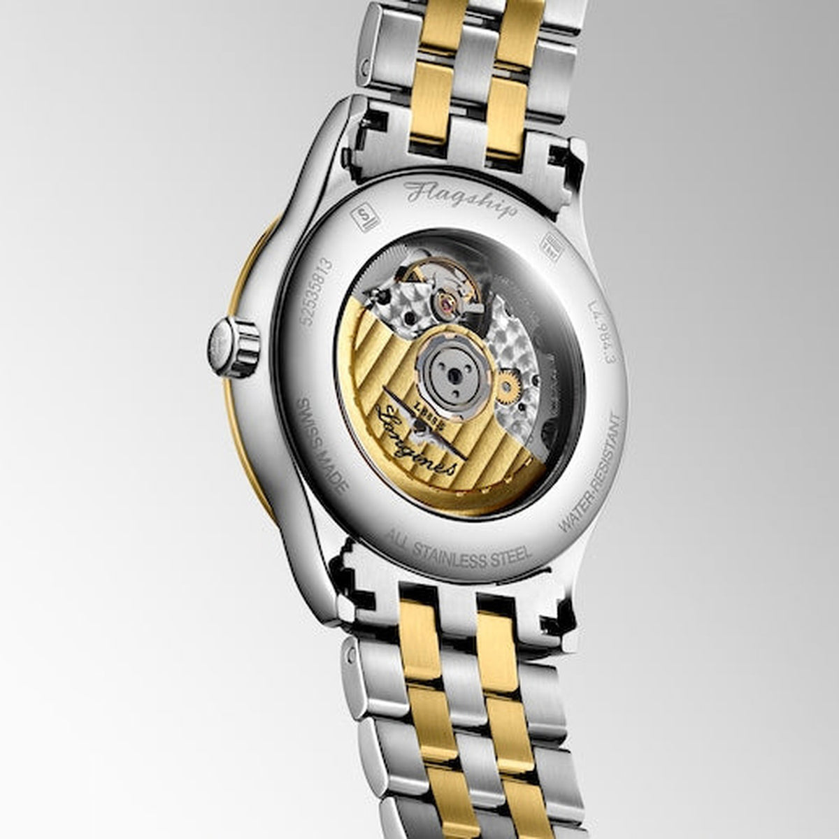 Flagship Classic Men Automatic Gold Dial Analog Stainless Steel Watch L49843387