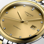 Flagship Classic Men Automatic Gold Dial Analog Stainless Steel Watch L49843387