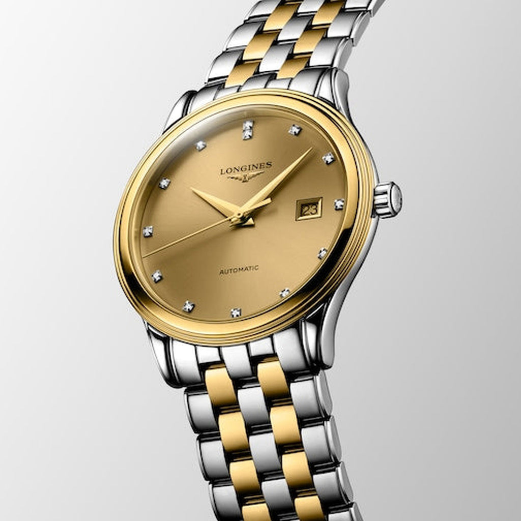 Flagship Classic Men Automatic Gold Dial Analog Stainless Steel Watch L49843387
