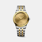 Flagship Classic Men Automatic Gold Dial Analog Stainless Steel Watch L49843387