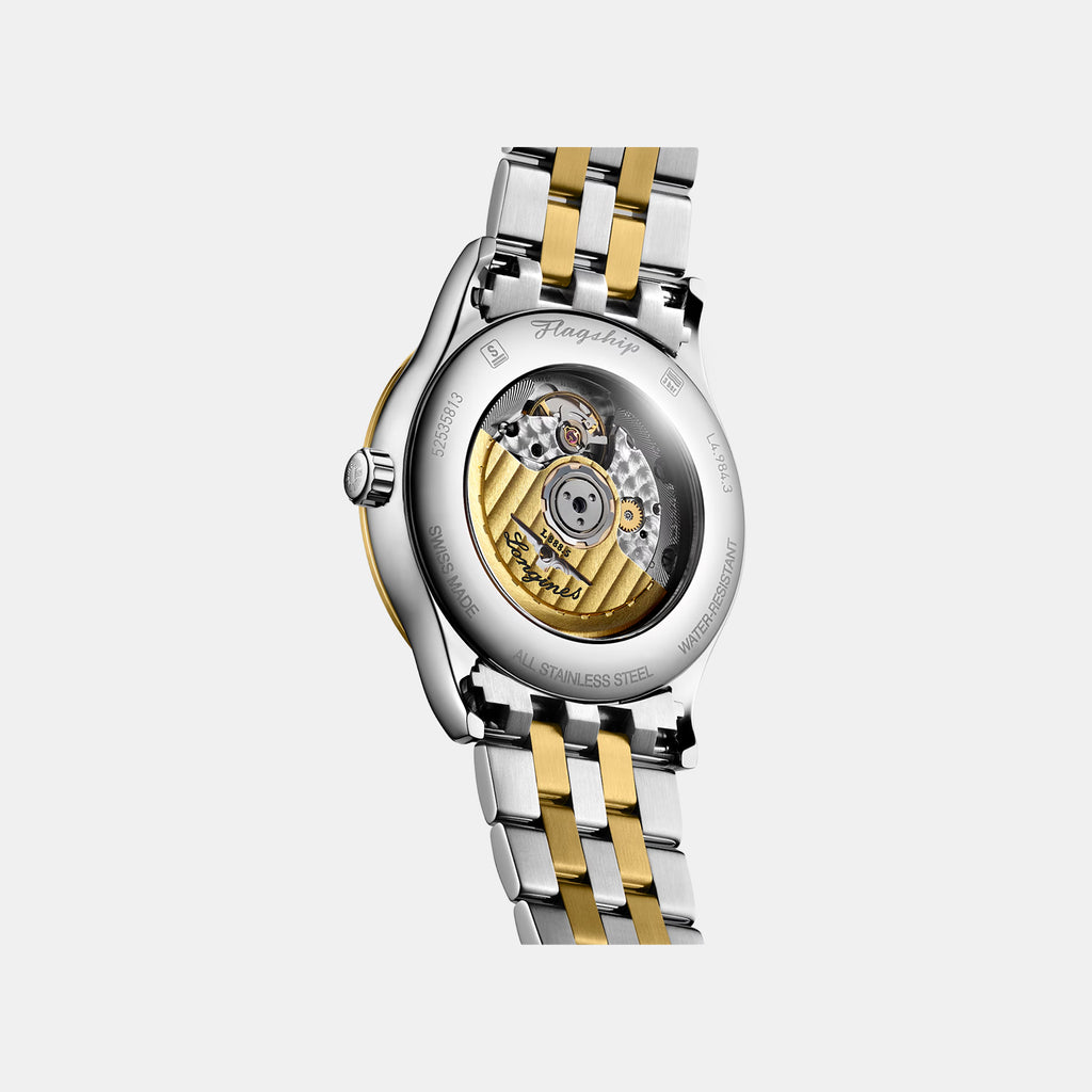 Flagship Classic Men Automatic Gold Dial Analog Stainless Steel Watch L49843387