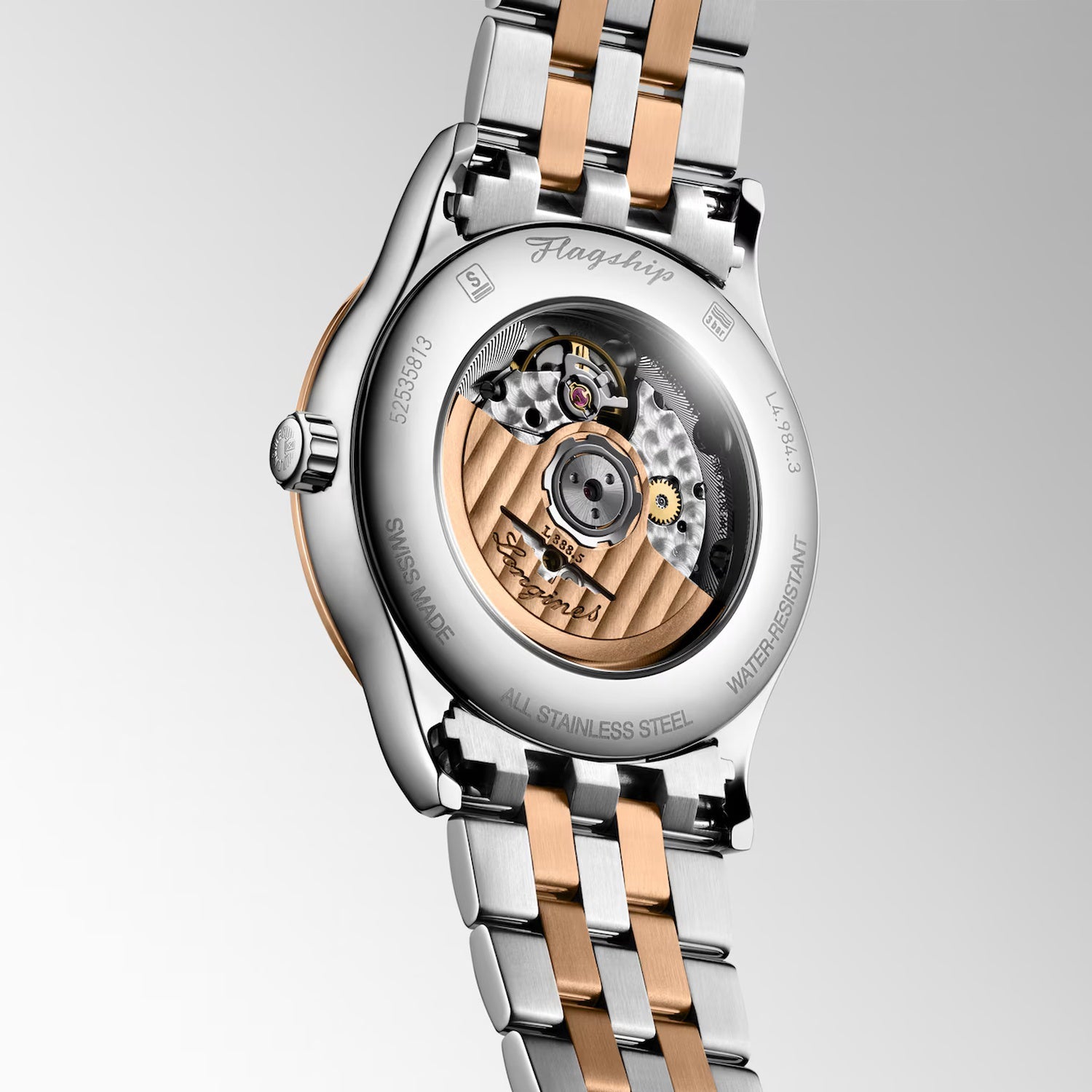 Flagship Classic Men Automatic Grey Dial Analog Stainless Steel Watch L49843777