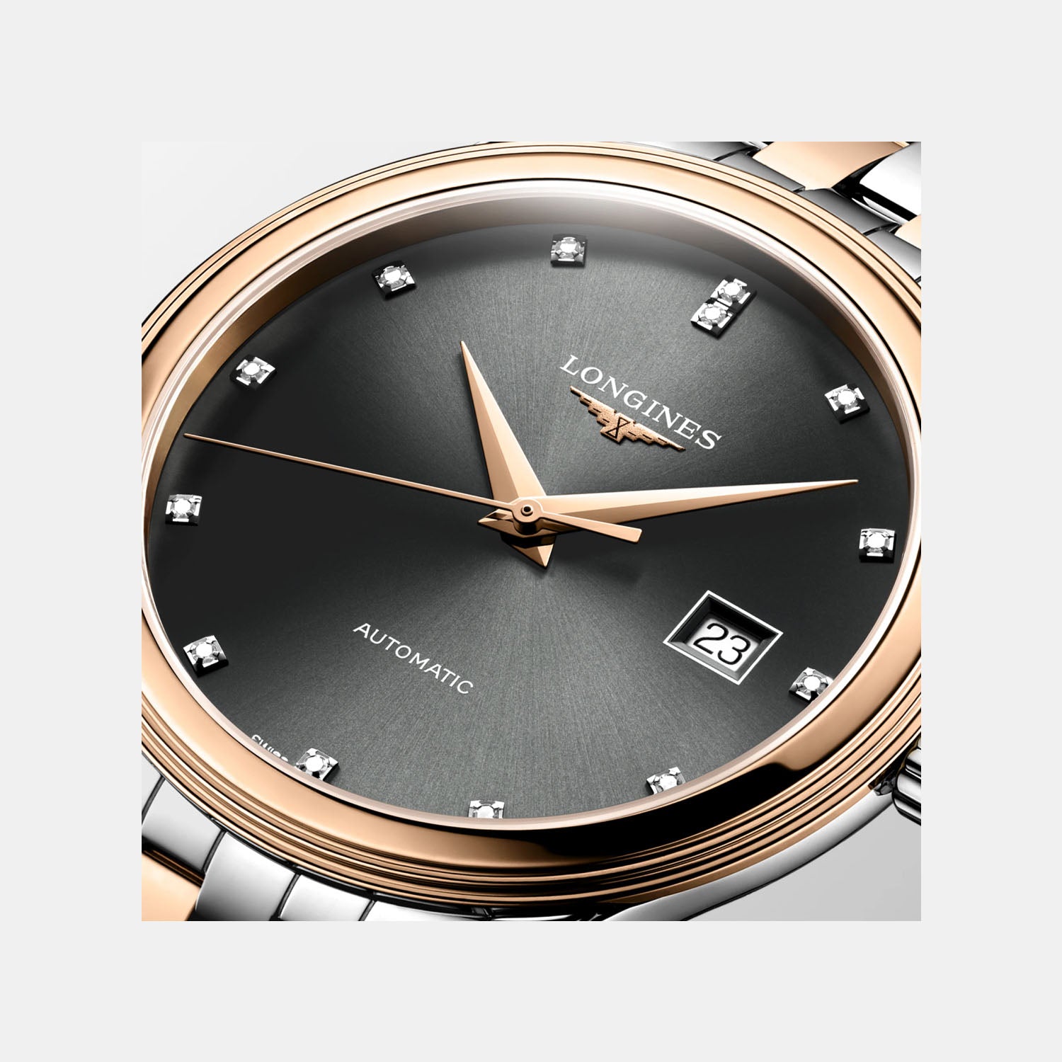 Flagship Classic Men Automatic Grey Dial Analog Stainless Steel Watch L49843777