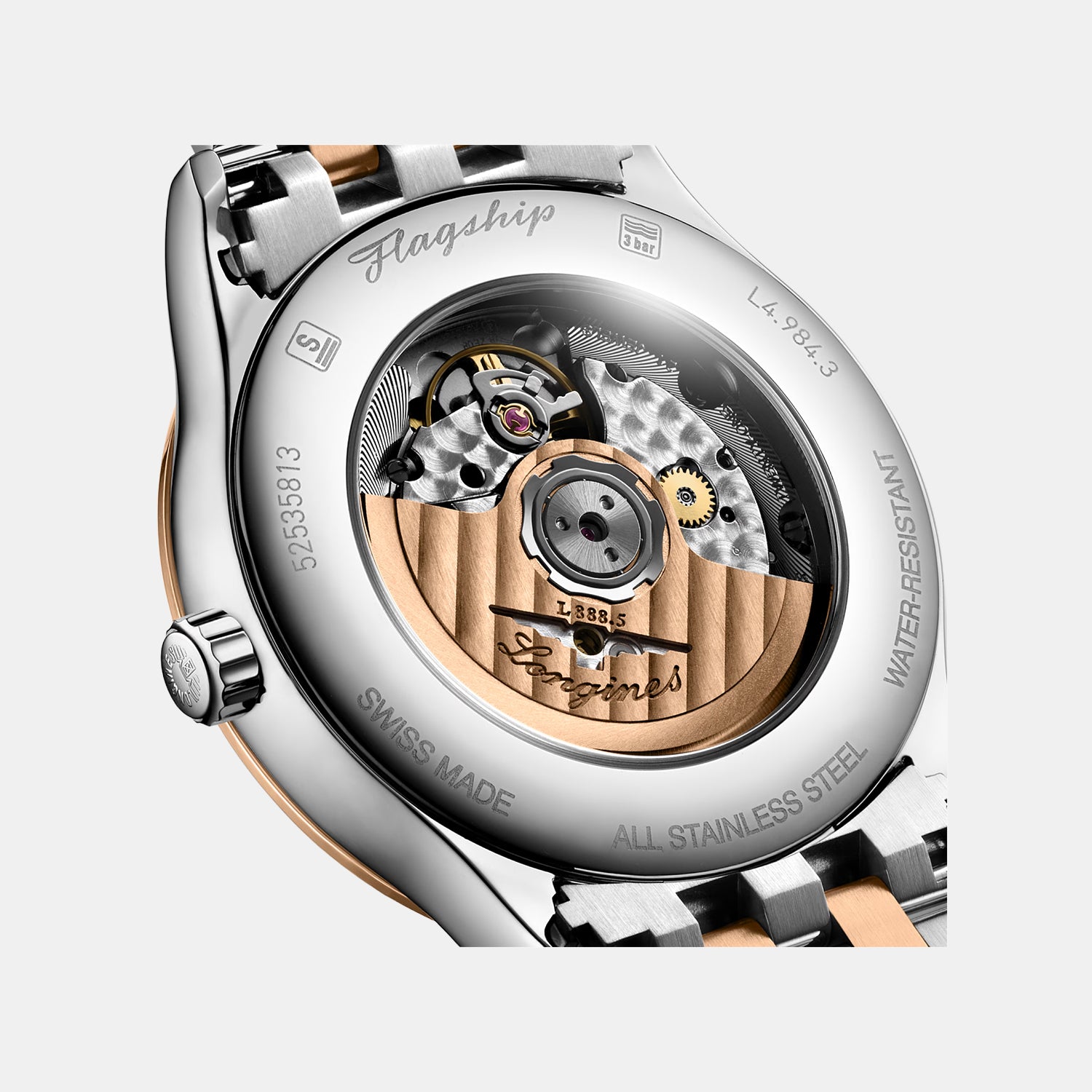 Flagship Classic Men Automatic Grey Dial Analog Stainless Steel Watch L49843777