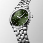 Flagship Classic Men Automatic Green Dial Analog Stainless Steel Watch L49844026