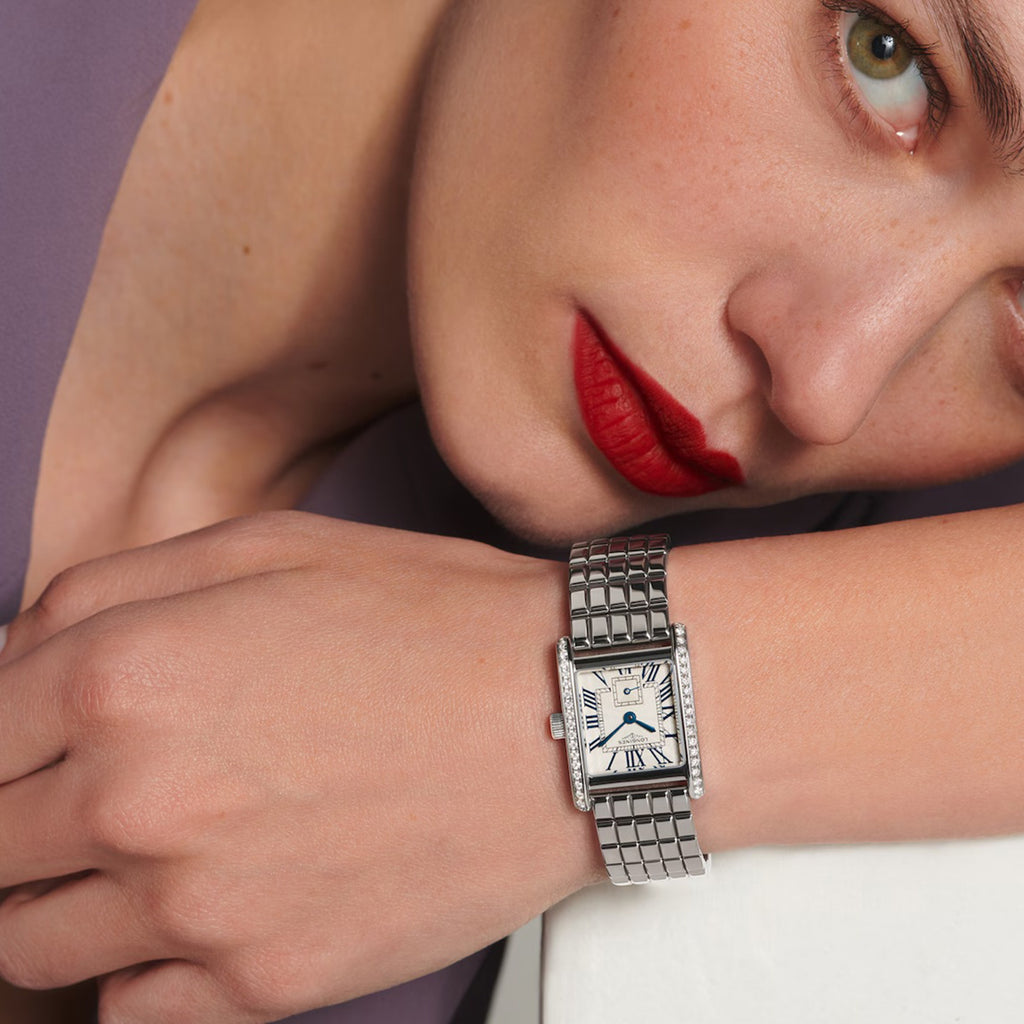Mini Dolcevita Women Quartz Silver Dial Analog Stainless Steel Watch L52000716