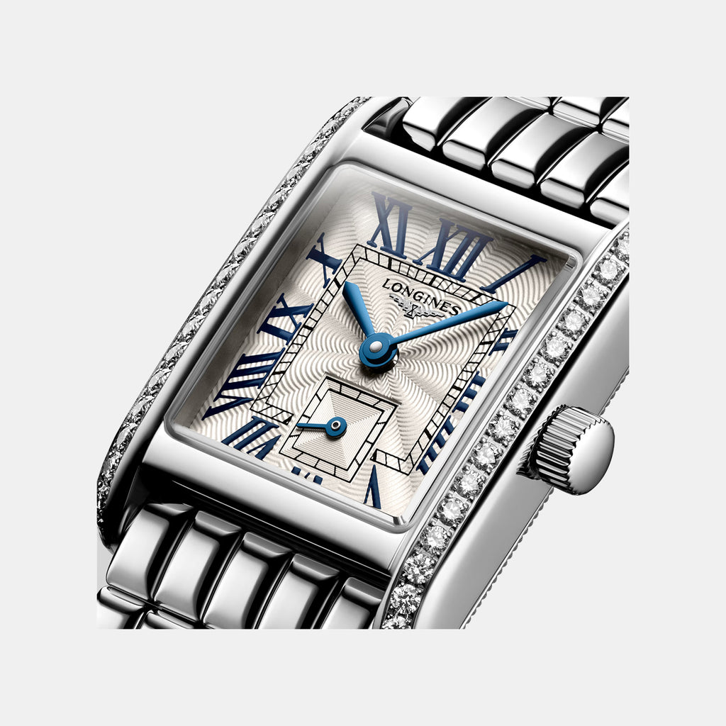 Mini Dolcevita Women Quartz Silver Dial Analog Stainless Steel Watch L52000716