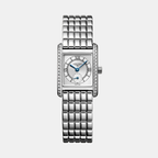 Longines Rectangular Sunray Silver Analog watch