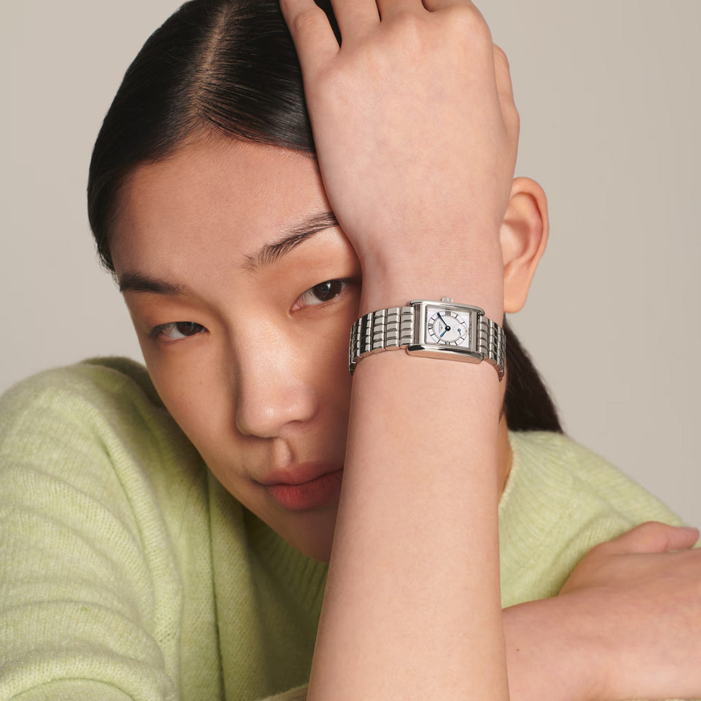 Mini Dolcevita Women Quartz White Dial Analog Stainless Steel Watch L52004756