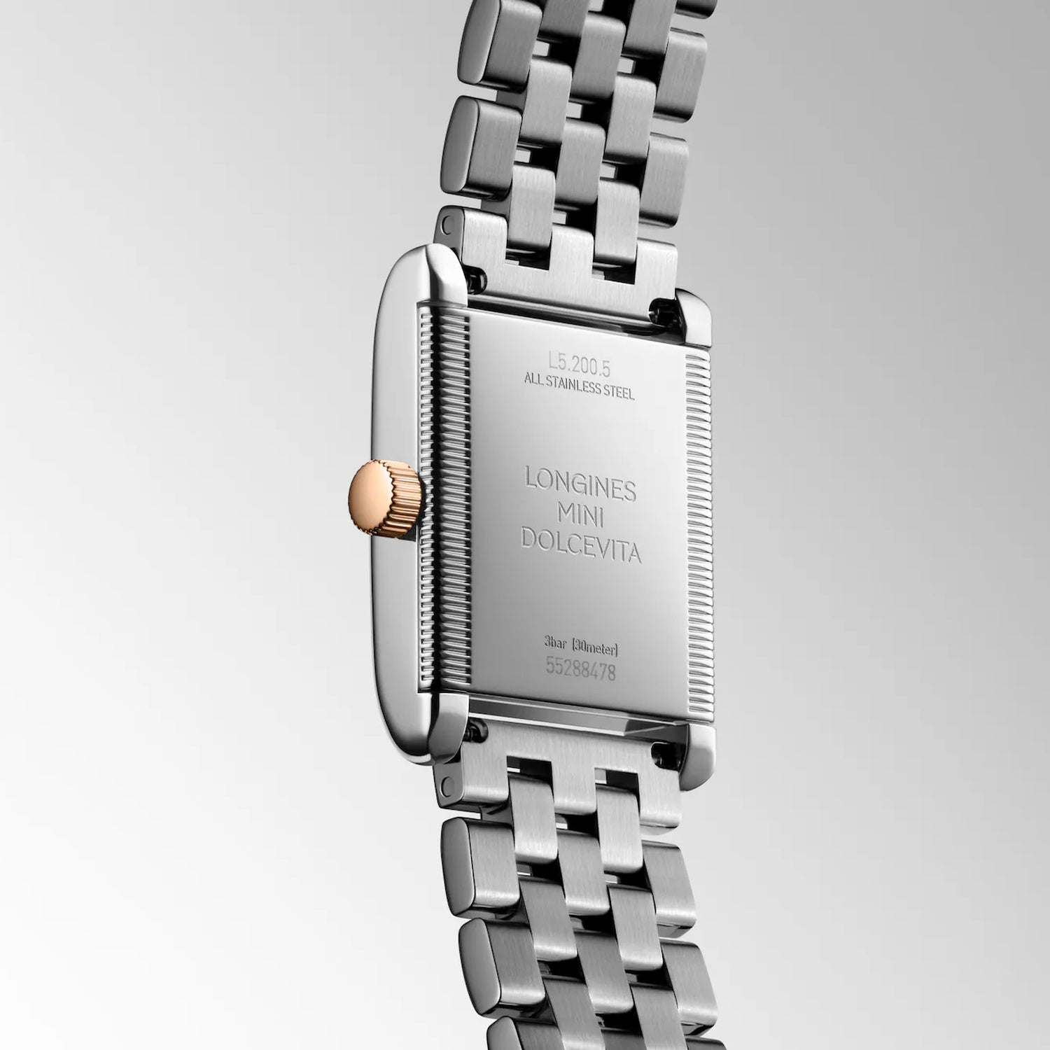 Mini Dolcevita Women Quartz Silver Dial Analog Stainless Steel Watch L52005717