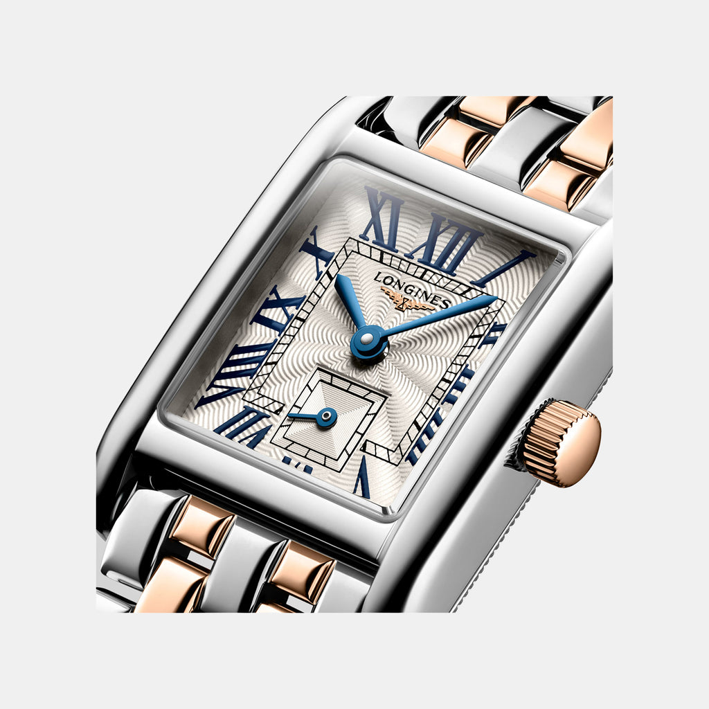 Mini Dolcevita Women Quartz Silver Dial Analog Stainless Steel Watch L52005717