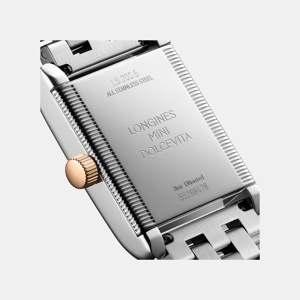 Mini Dolcevita Women Quartz Silver Dial Analog Stainless Steel Watch L52005717