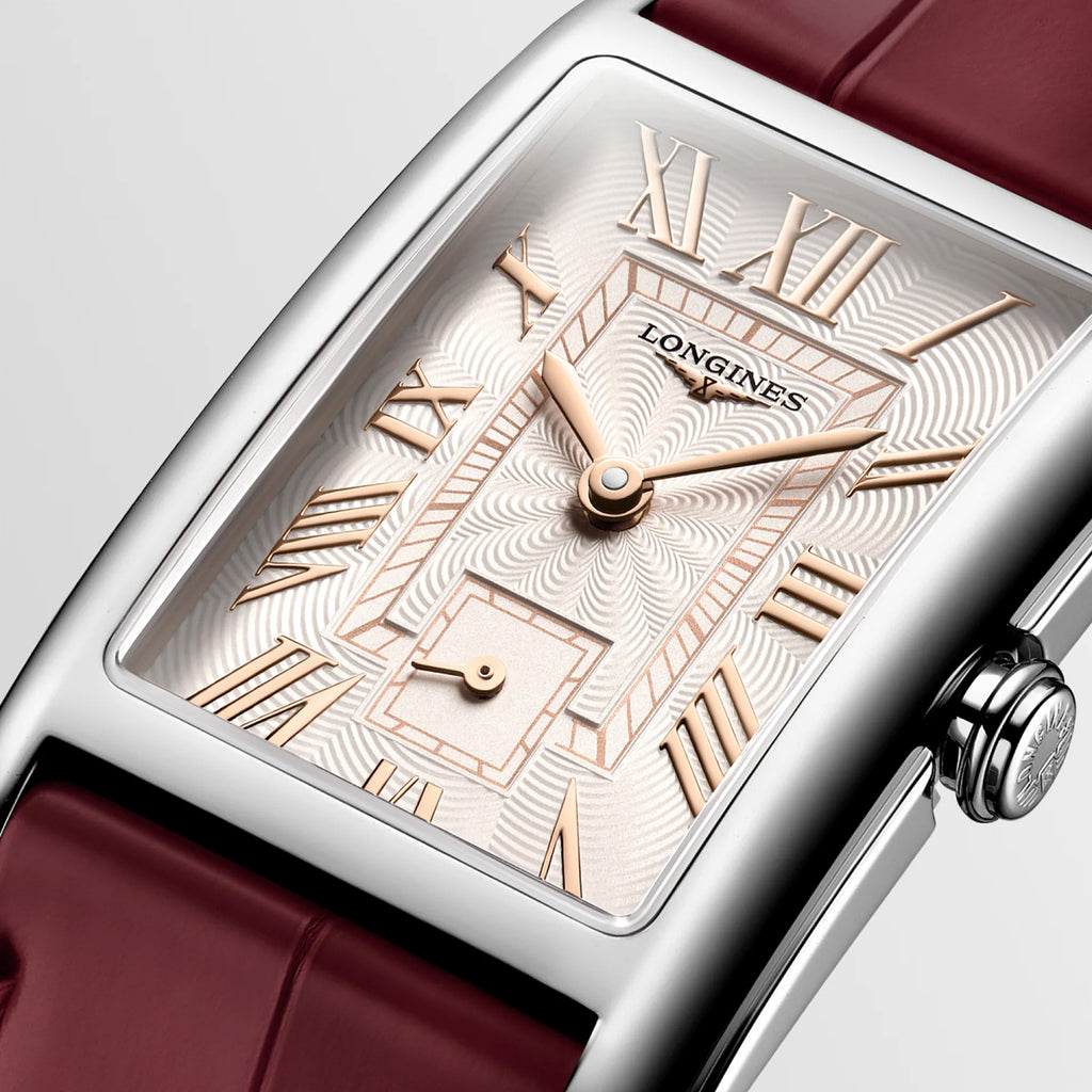 Women Quartz Ivory Dial Analog Leather Watch L55124282