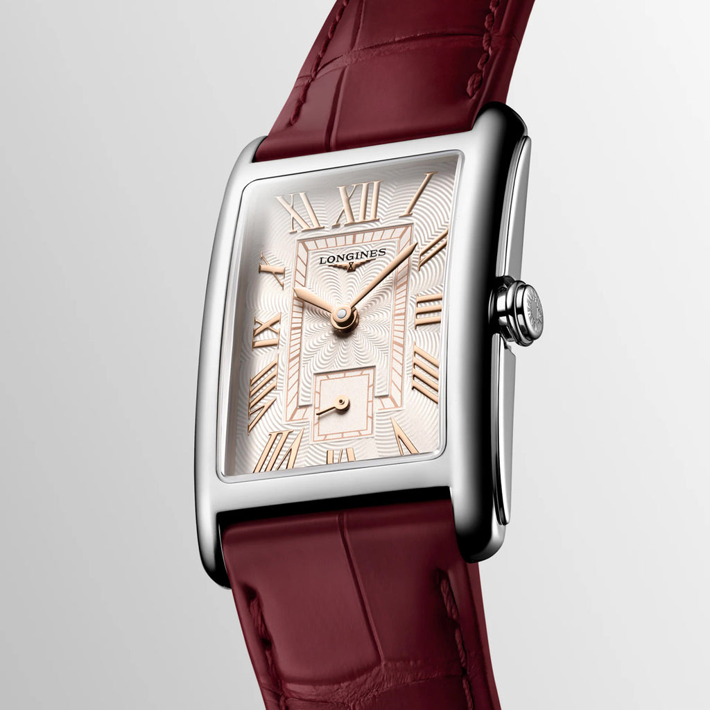 Women Quartz Ivory Dial Analog Leather Watch L55124282