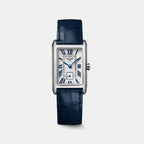 Women Quartz Silver Dial Analog Leather Watch L55124702