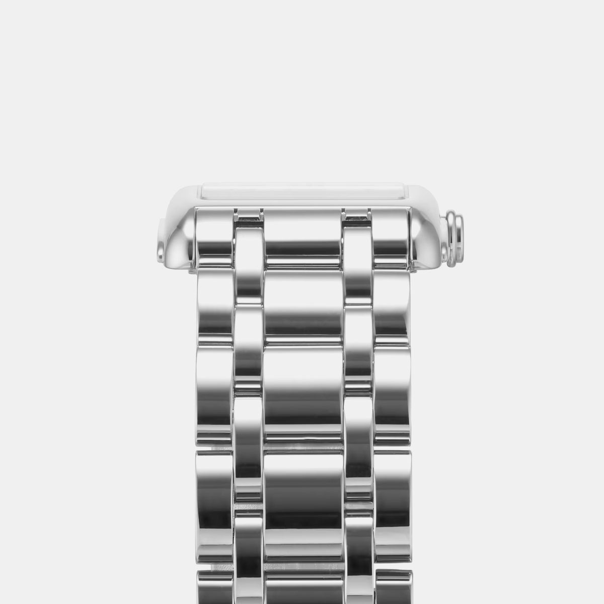 Women Quartz Silver Dial Analog Stainless Steel Watch L55124716