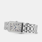 Women Quartz Silver Dial Analog Stainless Steel Watch L55124716