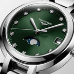 Women Quartz Green Dial Analog Stainless Steel Watch L81154676