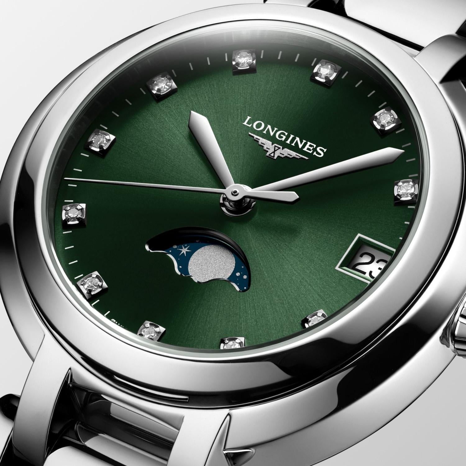 Women Quartz Green Dial Analog Stainless Steel Watch L81154676