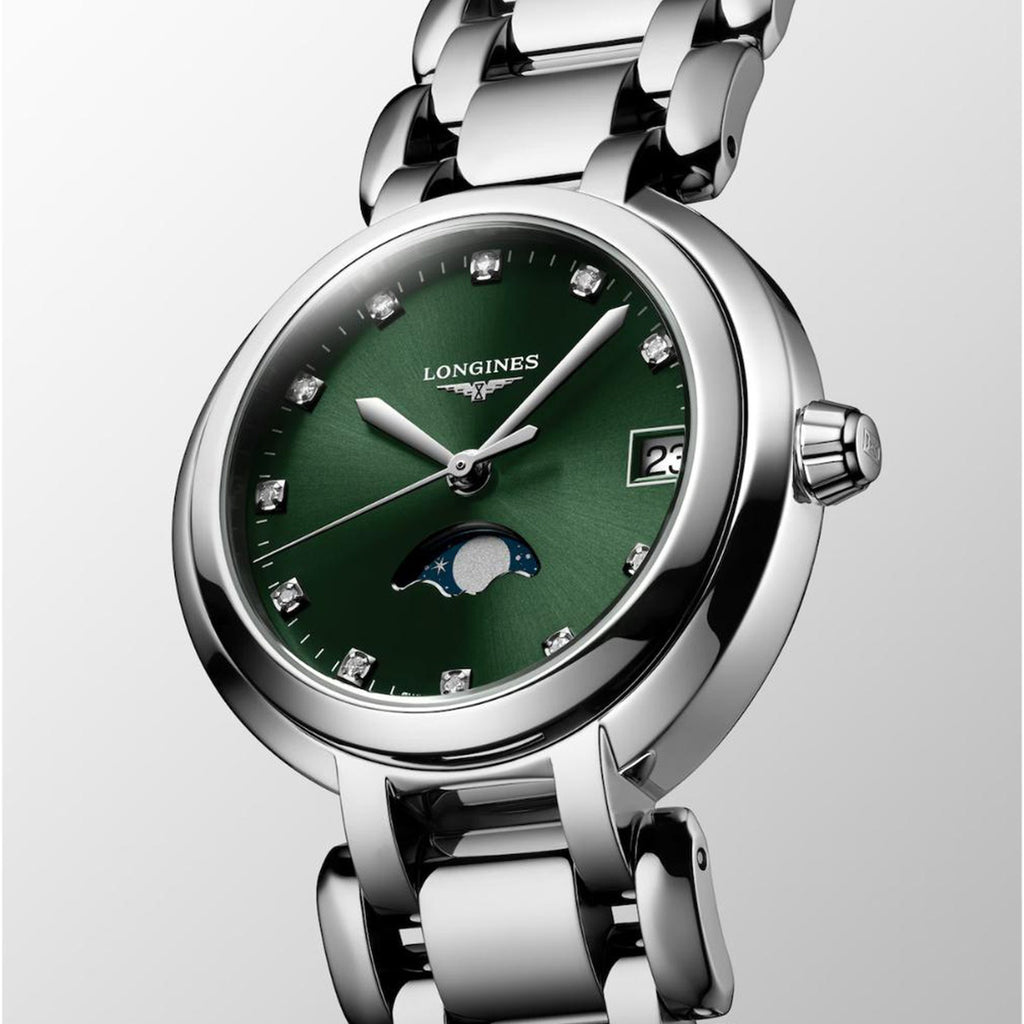 Women Quartz Green Dial Analog Stainless Steel Watch L81154676