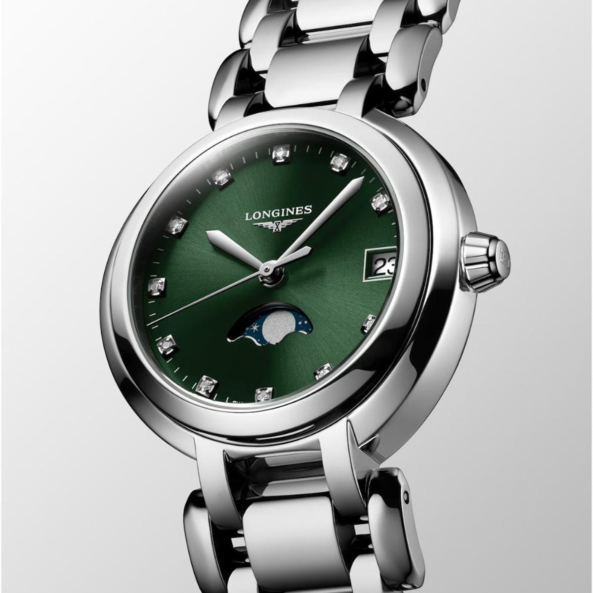 Primaluna Women Quartz Green Dial Analog Stainless Steel Watch L81154676