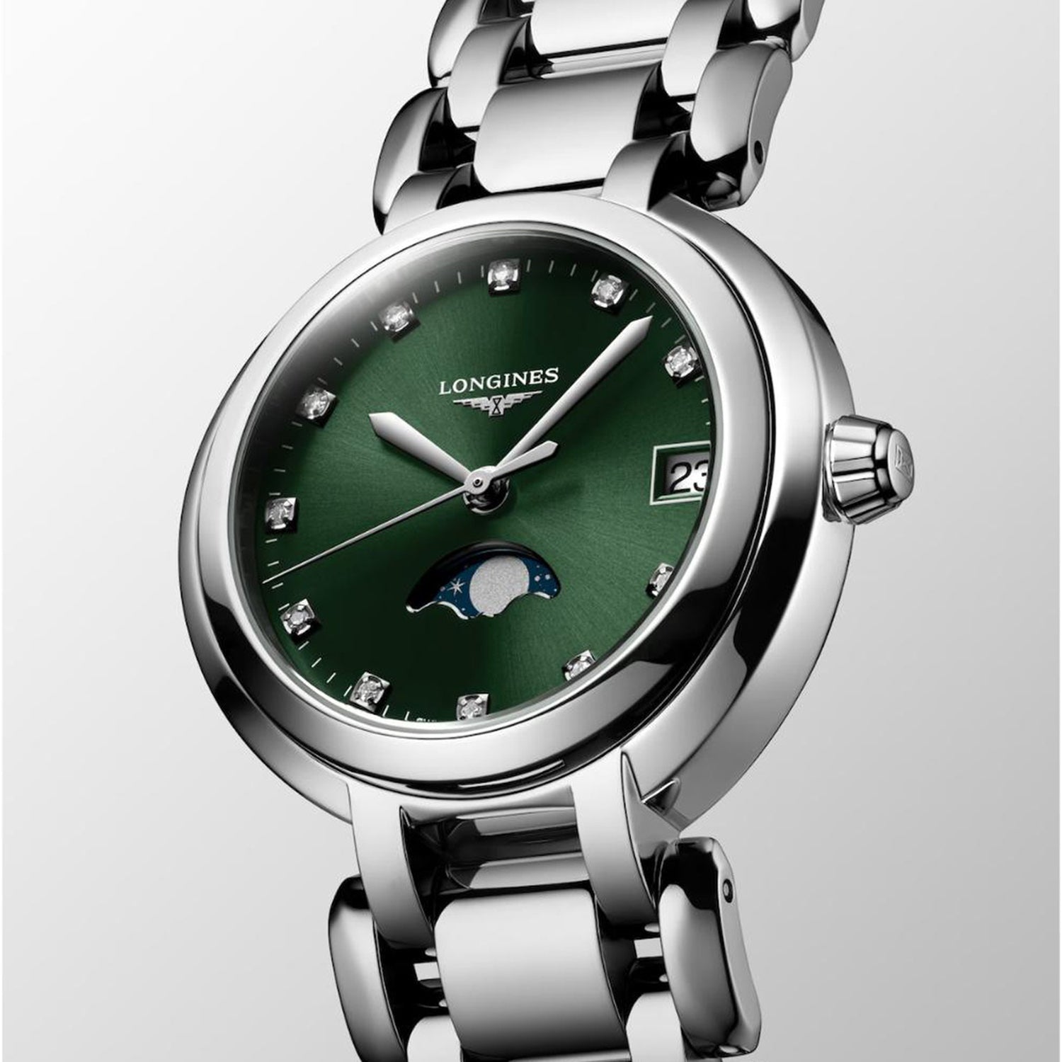 Women Quartz Green Dial Analog Stainless Steel Watch L81154676