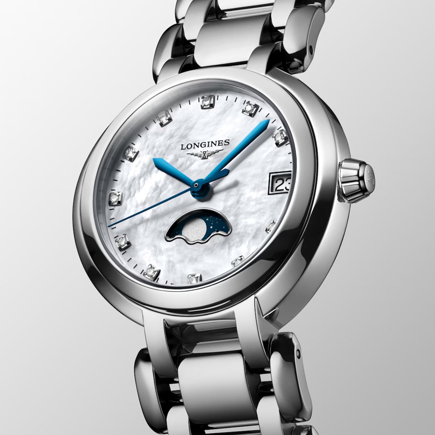 Primaluna Women Quartz White Dial Analog Stainless Steel Watch L81154876