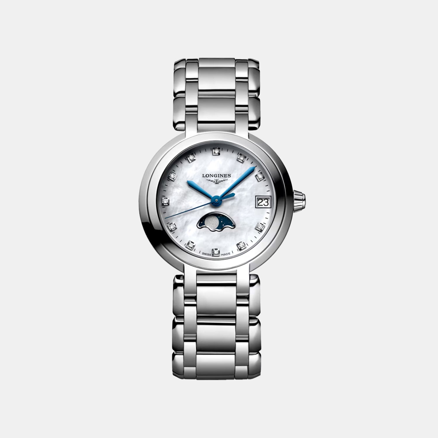 Primaluna Women Quartz White Dial Analog Stainless Steel Watch L81154876