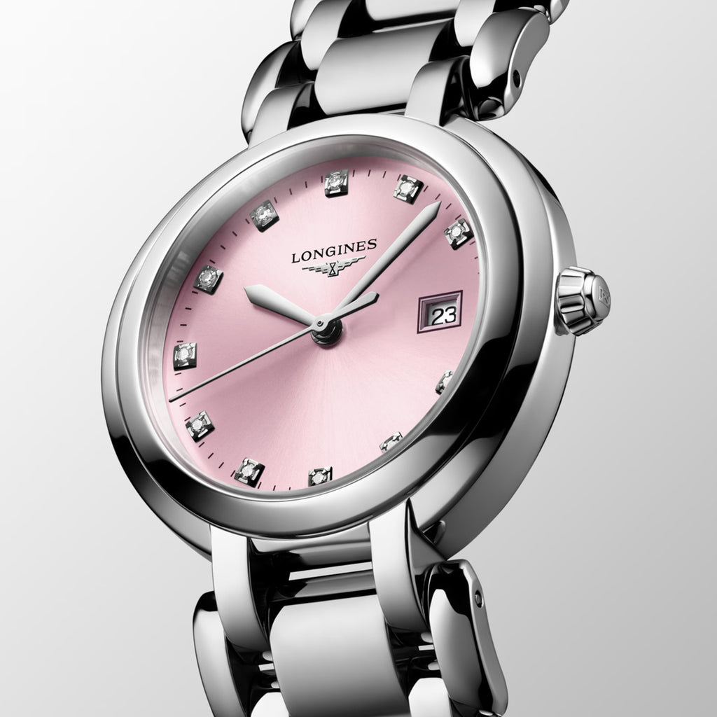 Women Quartz Pink Dial Analog Stainless Steel Watch L81224996