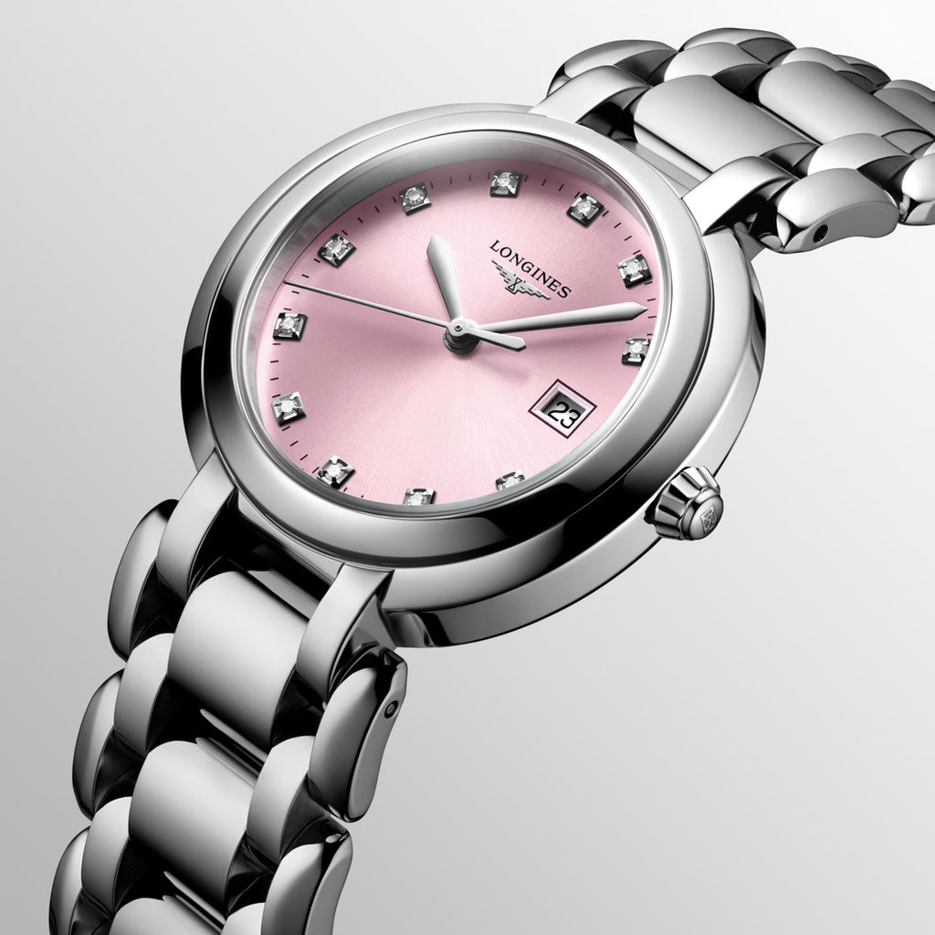 Women Quartz Pink Dial Analog Stainless Steel Watch L81224996