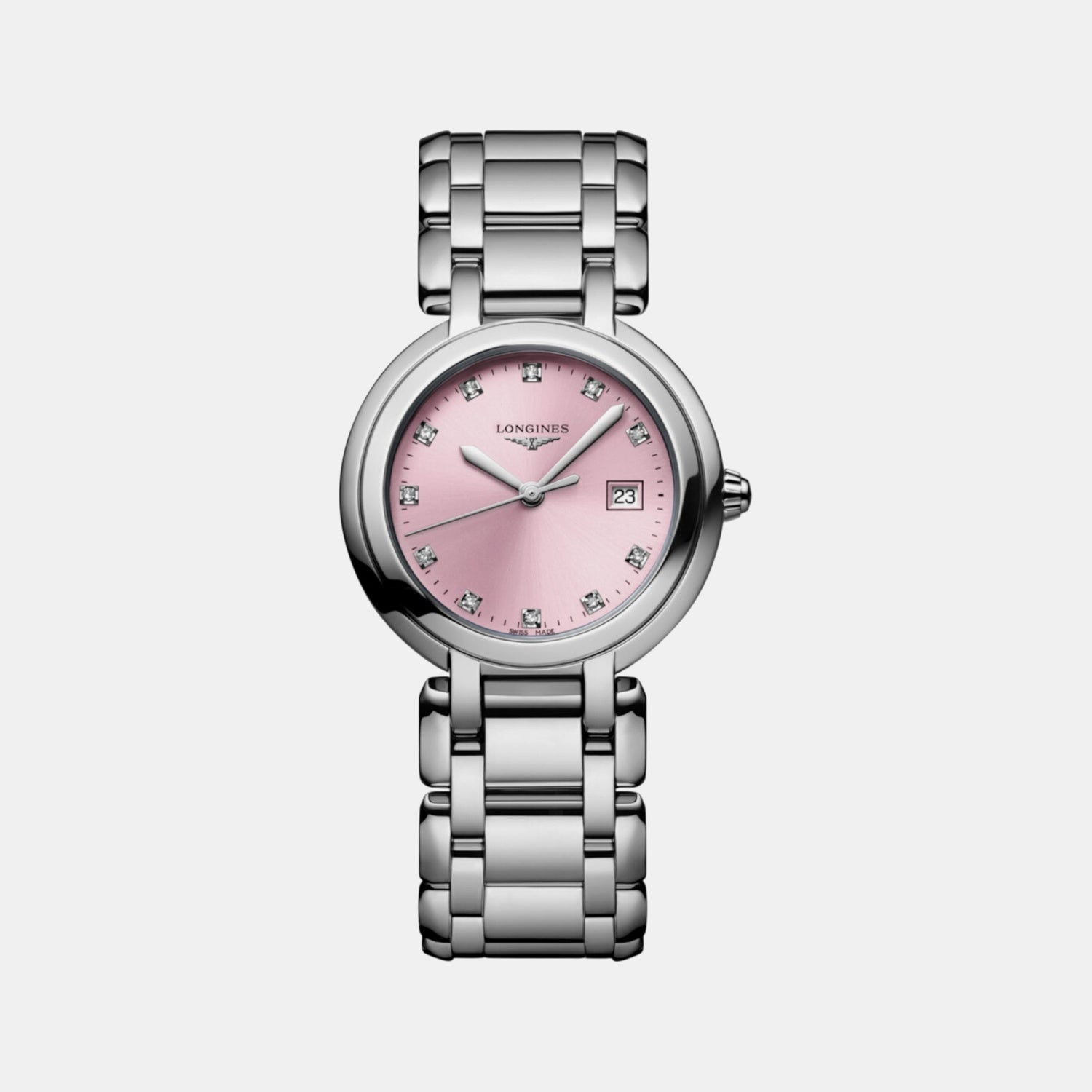 Women Quartz Pink Dial Analog Stainless Steel Watch L81224996
