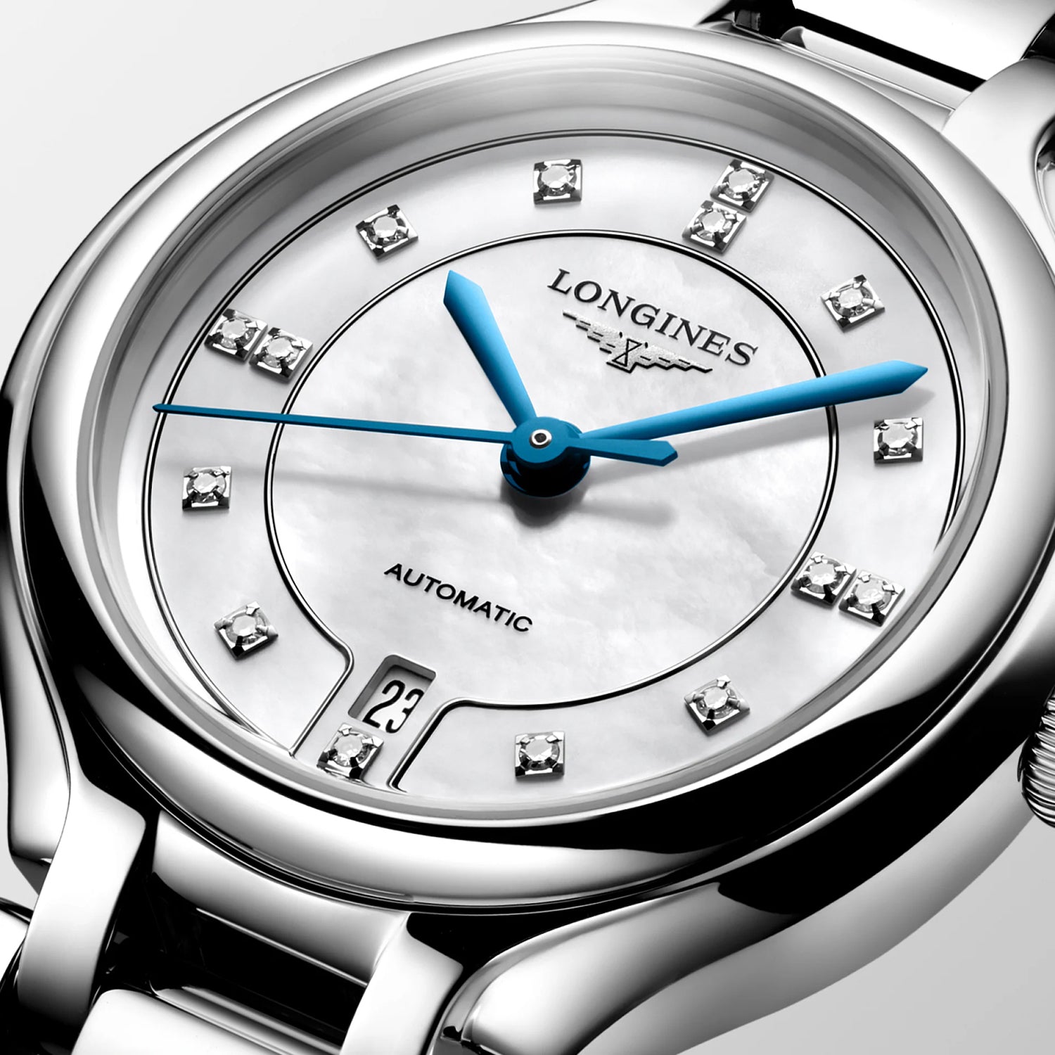 Women Automatic White Dial Analog Stainless Steel Watch L81234876