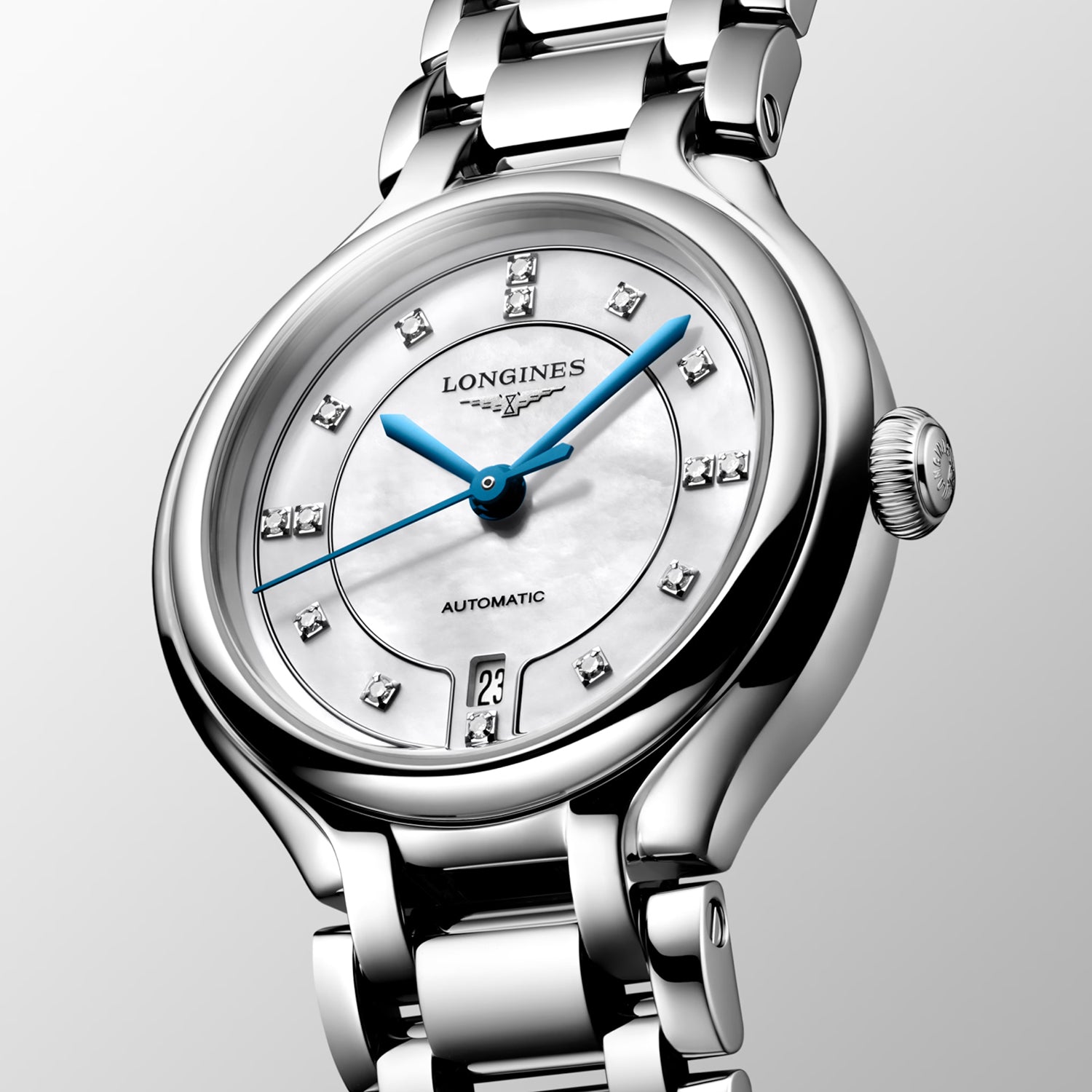 Women Automatic White Dial Analog Stainless Steel Watch L81234876