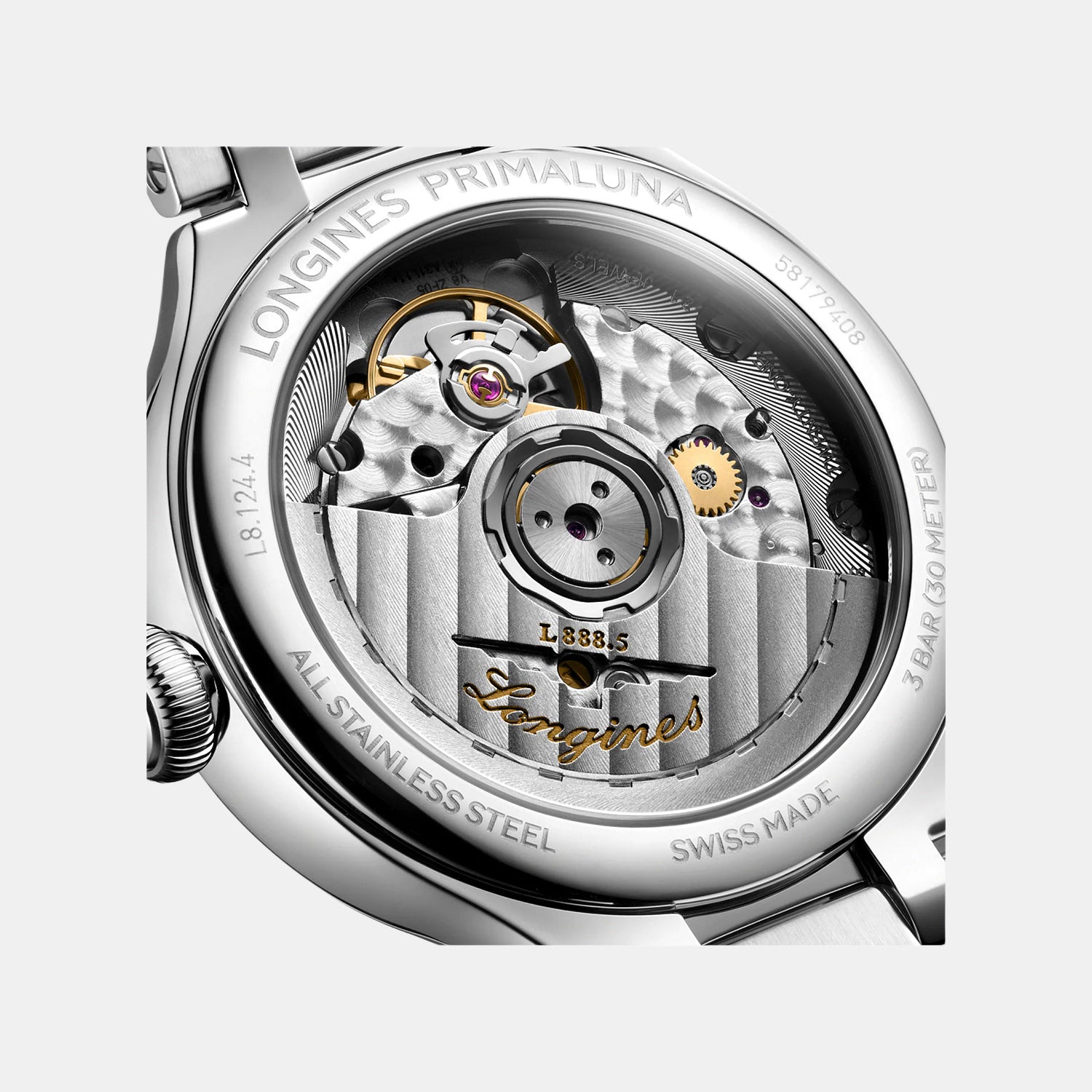 Primaluna Women Automatic Green Mother Of Pearl Dial Analog Stainless Steel Watch L81244076