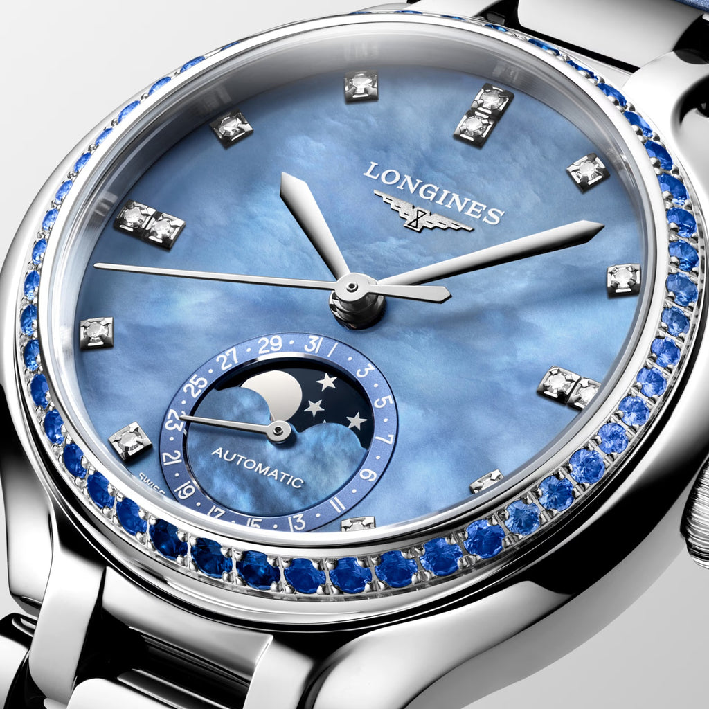 Primaluna Women Automatic Mother Of Pearl Dial Analog Leather Watch L81260972