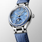 Primaluna Women Automatic Mother Of Pearl Dial Analog Leather Watch L81260972