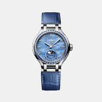 Primaluna Women Automatic Mother Of Pearl Dial Analog Leather Watch L81260972