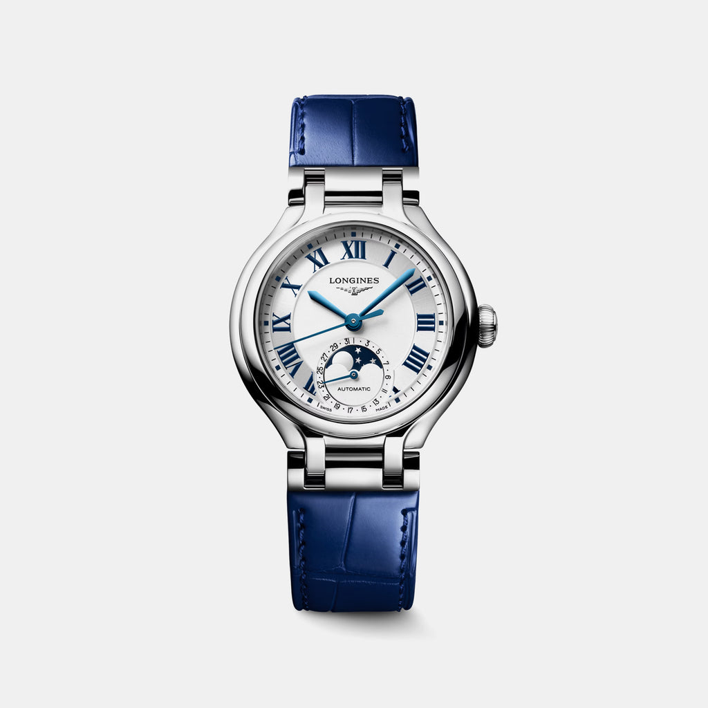 Primaluna Moonphase Women Automatic Opaline Ivory Dial Analog Leather Watch L81264712