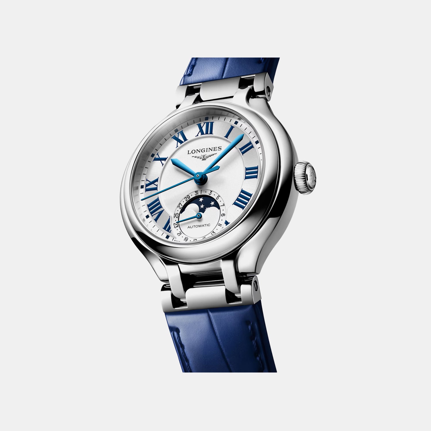 Primaluna Moonphase Women Automatic Opaline Ivory Dial Analog Leather Watch L81264712