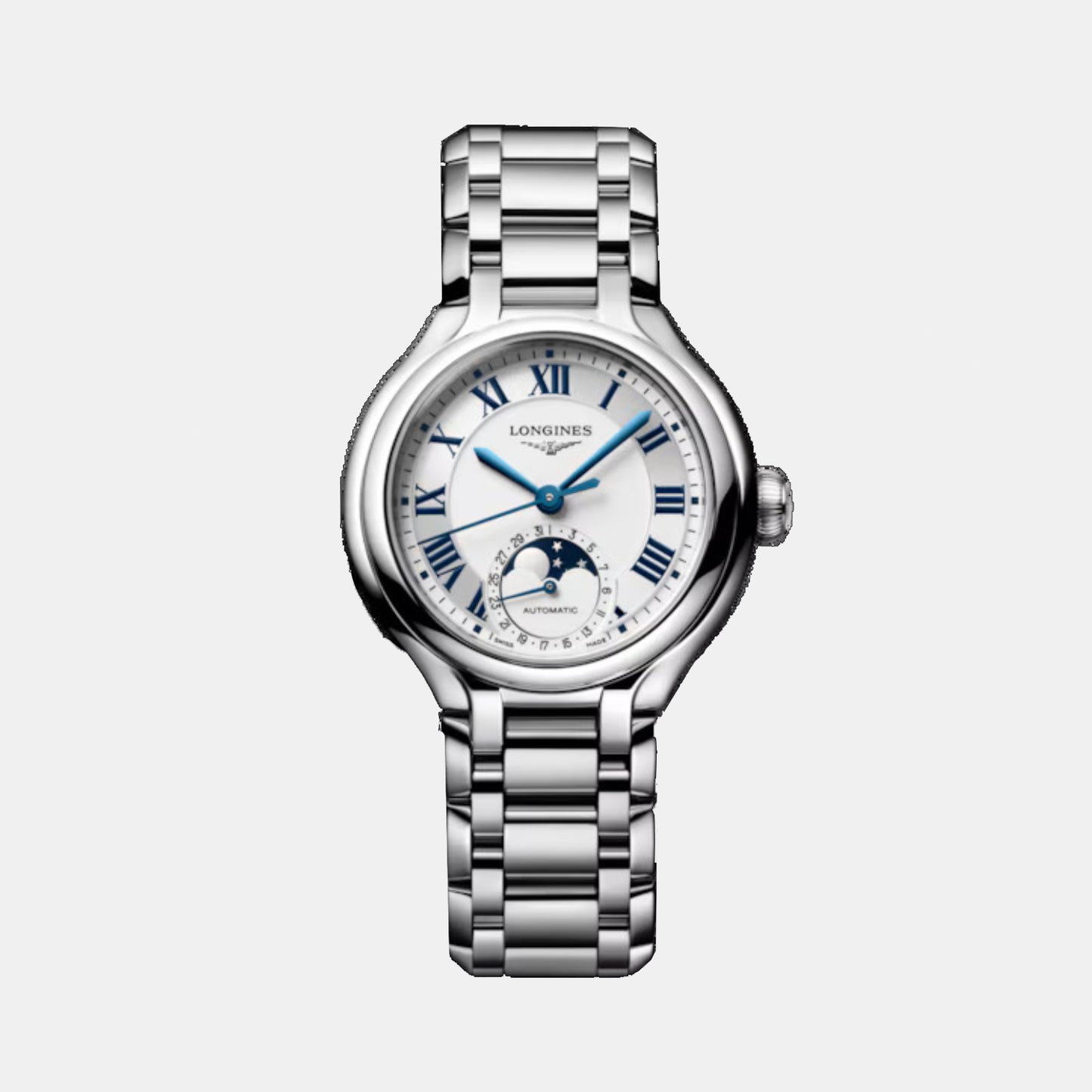 Primaluna Moonphase Women Automatic Opaline Ivory Dial Analog Stainless Steel Watch L81264716