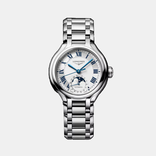 Primaluna Moonphase Women Automatic Opaline Ivory Dial Analog Stainless Steel Watch L81264716