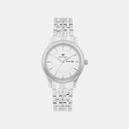 Women Quartz White Dial Analog Metal Watch L8500D-M1102